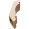 Ekena Millwork 5-inch W x 12-inch D x 16-inch H Olympic Rough Cedar Woodgrain TimberThane Knee Brace, Primed BRCUR05X12X16OLYRCPR - alternate 3